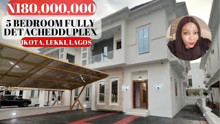 Inside N180 Million 5 Bedroom Fully Detached Duplex For Sale in Ikota, Lekki, Lagos Nigeria