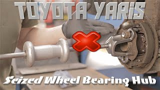 Toyota Yaris Rear Wheel Bearing Removal...No Problem