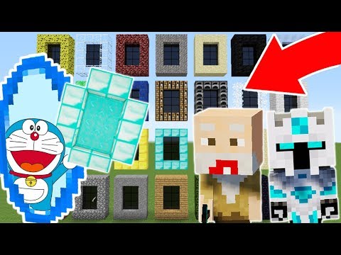 NYOBAIN 50+ PORTAL TERBARU MILIK DORAEMON NYATA DI MINECRAFT! - MVLOG #15