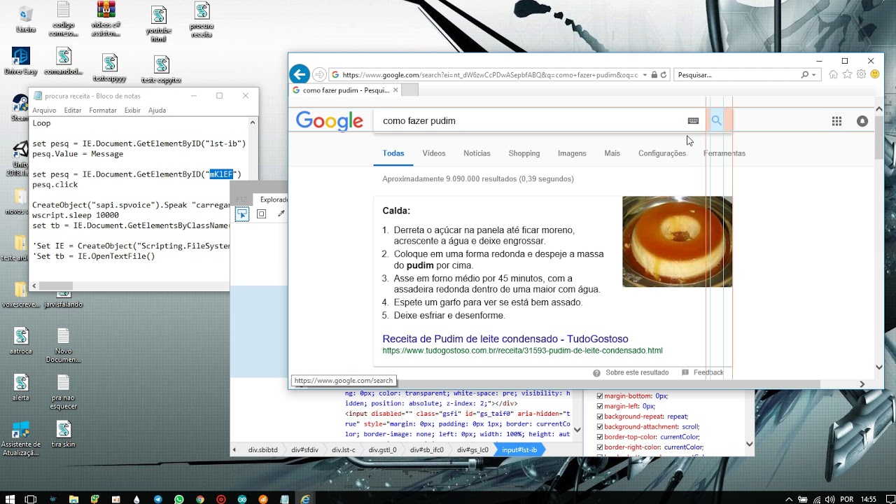 vbscript procurando receita em HTML - YouTube