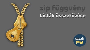 Listák elemeinek összefűzése | zip függvény | Python