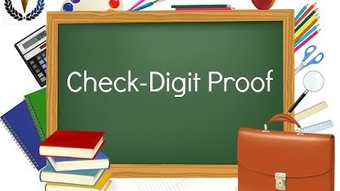 Check-Digit Proof