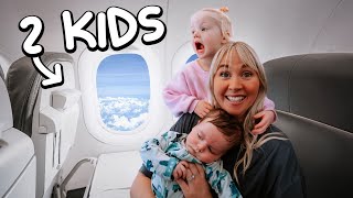 Surviving Our First International Flight with a Newborn & Toddler