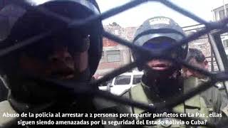 Abuso policial en La Paz Bolivia