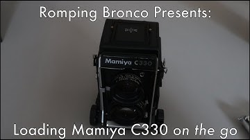 Loading a Mamiya C330 on the go