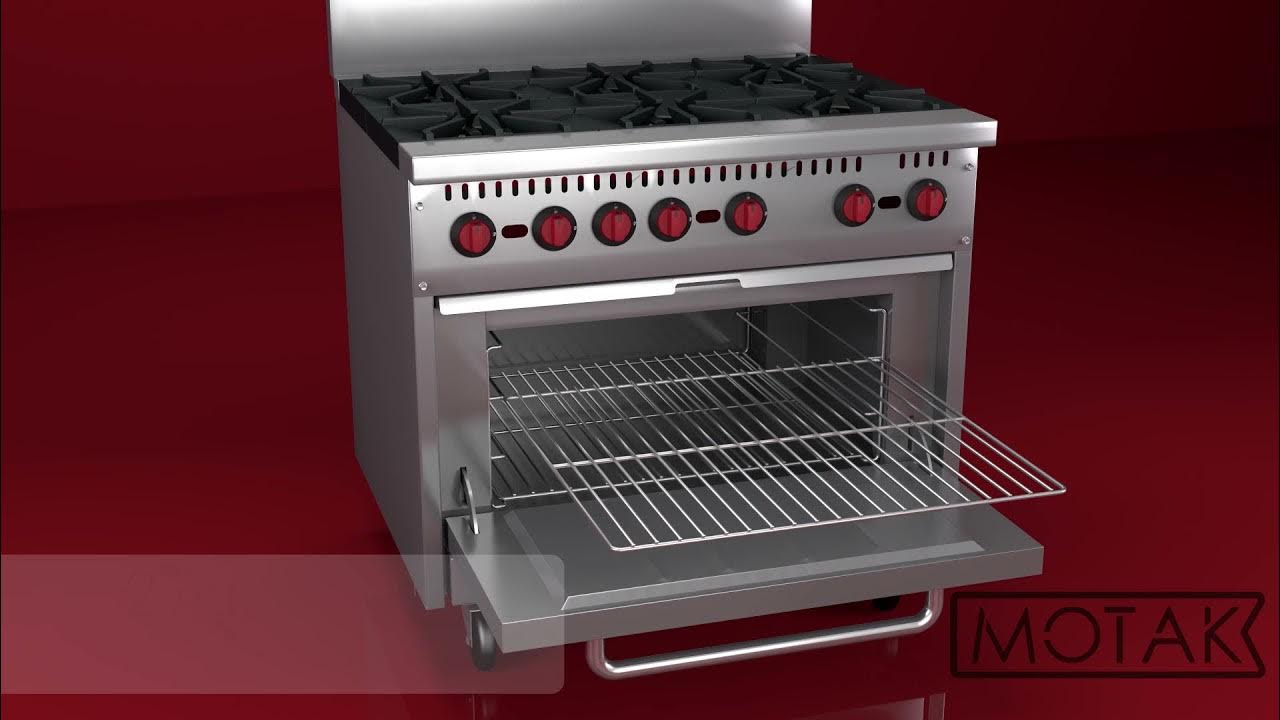 MoTak 6Burner Gas Range w/ Standard Oven (MR6CS3) YouTube