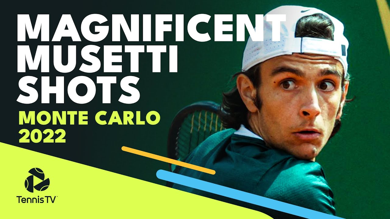 Beautiful Lorenzo Musetti Tennis vs Benoit Paire Monte Carlo 2022