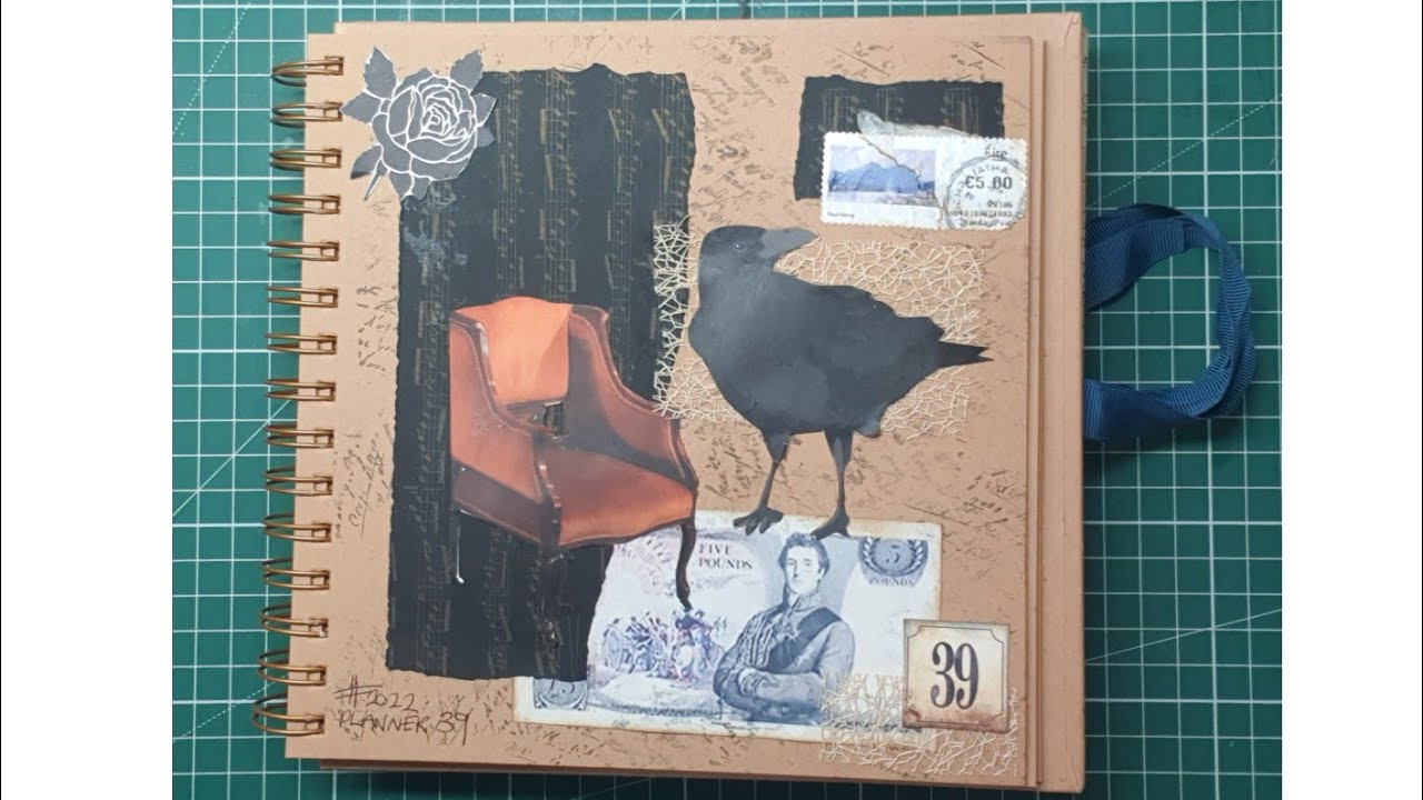 Margarete Miller's 52 week collage challenge 2022 #2022planner39 - YouTube