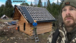 Winter Log Cabin Build on Off-Grid Homestead |EP21|