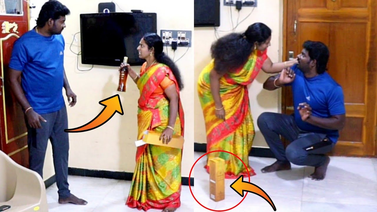 வீட்டுக்குள்ள இது எப்படி வந்துச்சு 😡 அதுவும் ஃபாரின் சரக்கு 😡 உன்ன நம்பி தானே வந்தேன்😭 #karthikgowri