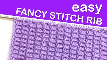 Easy Rib Knitting Pattern for Beginners - 2 Rows only!