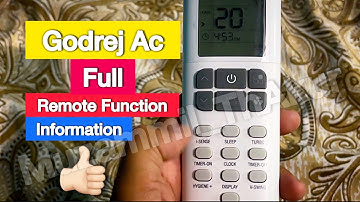 How to use godrej ac remote function 2025 | godrej ac remote control function 2025 | Muzammil Thakur