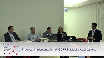 APF2017 Panel Discussion “Practical Implementation of GDPR in Mobile Applications”