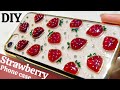 🌹[お知らせ]＆極限ぷっくり!!小粒苺のスマホケース/Make a plump strawberry phone case/UVresin/DIY