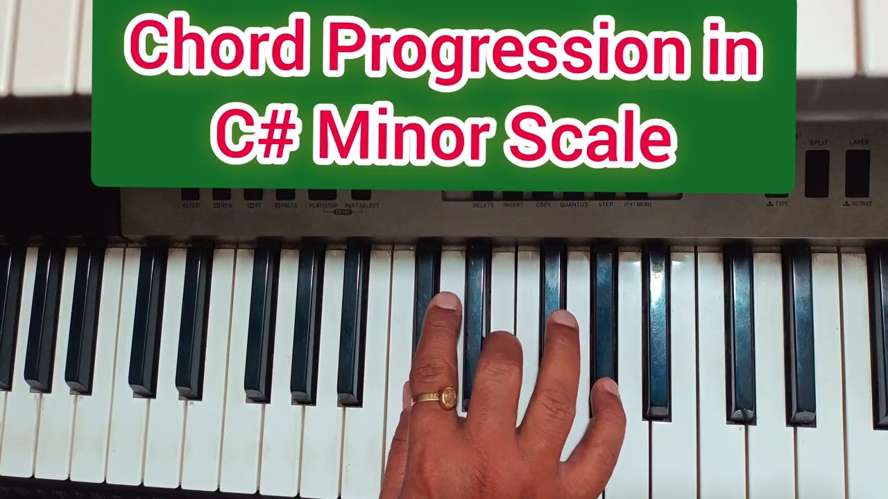 Chord Progression in C# Minor Scale | Piano Finger Position | Piano Tutorial for Beginners | C