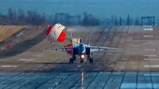 GreatFlyer. Disturbing Landings of Russian Fighter Jets / Безумные посадки российских истребителей