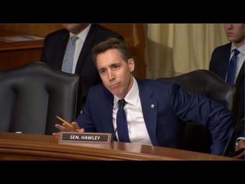 ‘You Are Lying Under Oath': Senator Hawley Slams Archivist Nominee