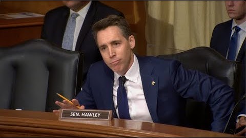 ‘You Are Lying Under Oath': Senator Hawley Slams Archivist Nominee