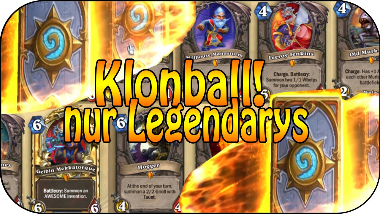 Hearthstone - Nur Legendäre Karten - Kartenchaos - YouTube