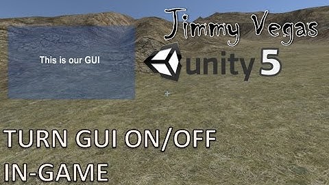 Mini Unity Tutorial - How To Turn GUI On & Off In-Game Using C#