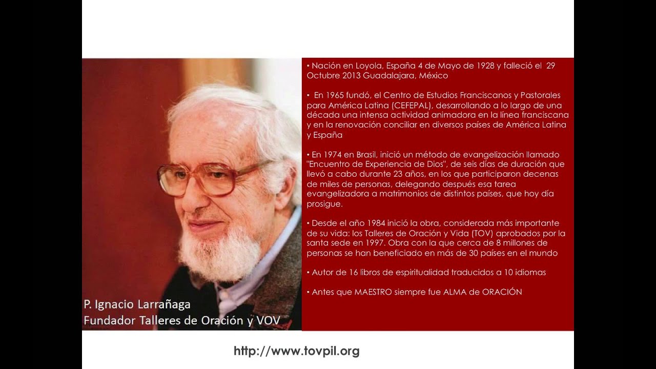 Hasta Siempre! Padre Ignacio Larrañaga - YouTube