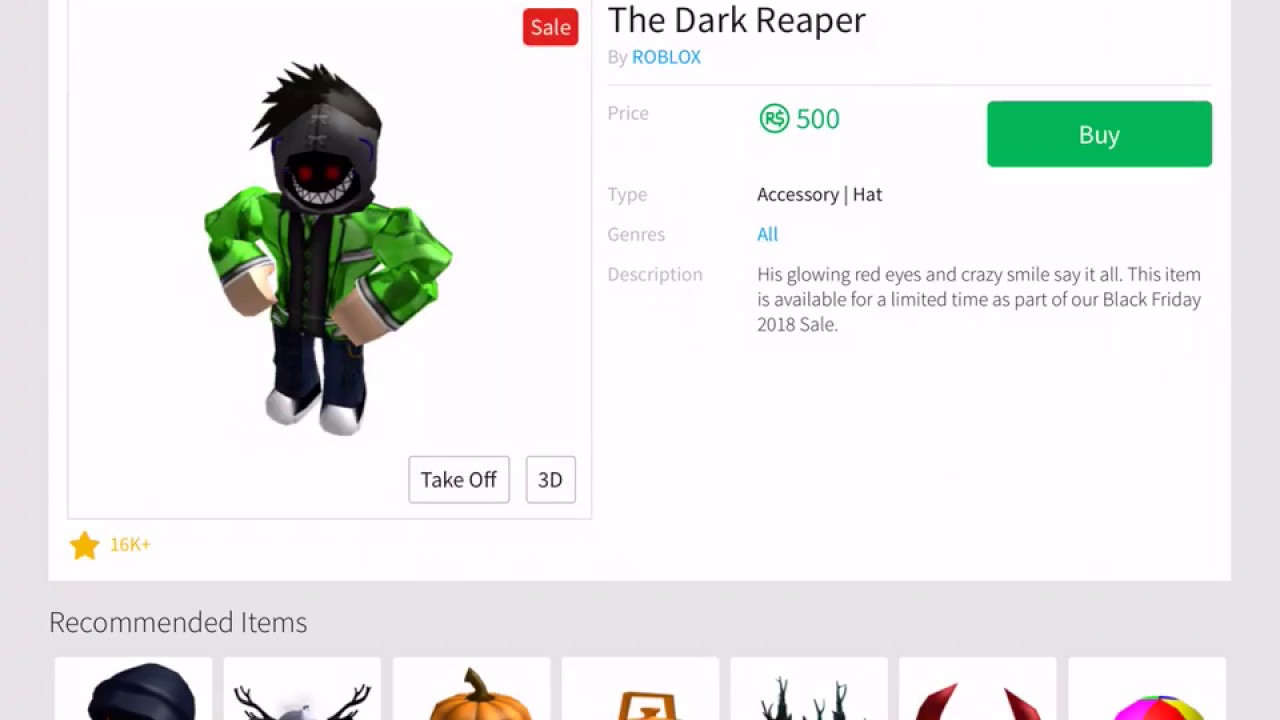 Why Is The Dark Reaper Still On Sale Youtube - the dark reaper is on sale for a limited time roblox