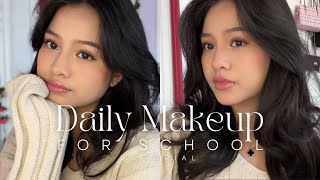 Daily Makeup Tutorial for School (beginner-friendly)