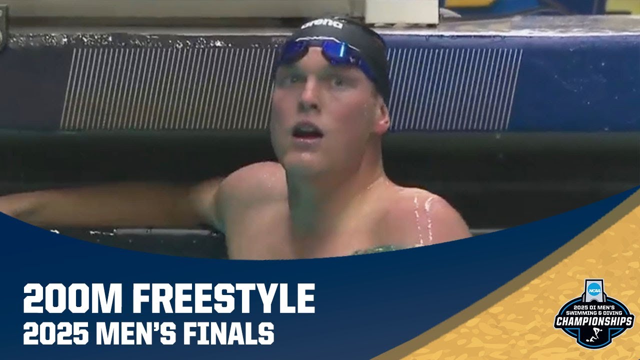 Record-setting men's 200 freestyle | 2025 NCAA swimming championships