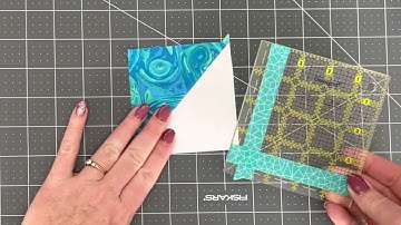How to Trim Half-Square Triangles: Beginner Skill Builder Sampler Quilt - Month 1, Week 3