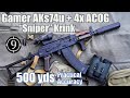 Sniper Krink [AKs74u] suppressed + 4x ACOG to 500yds: Practical Accuracy | Tarkov gamer's dream IRL