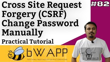 bwapp csrf change password || bwapp csrf || bwapp csrf solution || Cyber World Hindi