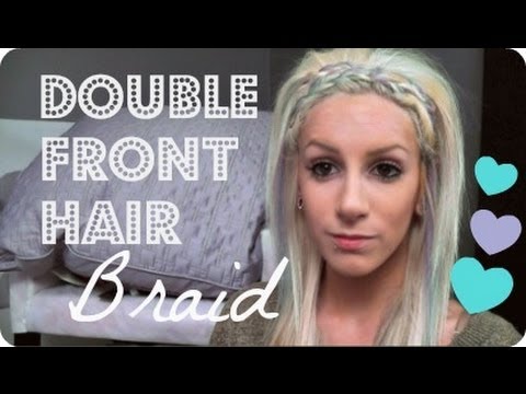 Double Front Braid Headband ! ♡ - YouTube