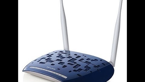 How to configure TPLINK  TD8960N WiFi modem