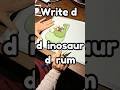 Is your child STRUGGLING to write lowercase 'd'? Get help with the dinosaur and drum