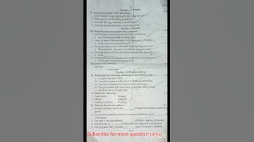 7th English3rd mid term test question paper 2023