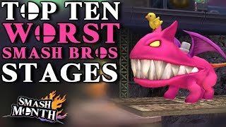 Top Ten Worst Smash Bros Stages - rabbidluigi