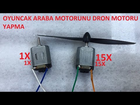 OYUNCAK ARABA MOTORUNU DRON MOTORU KADAR HIZLANDIRMAK /DC MOTOR HIZLANDIRMA / DC MOTOR GÜÇLENDİRME