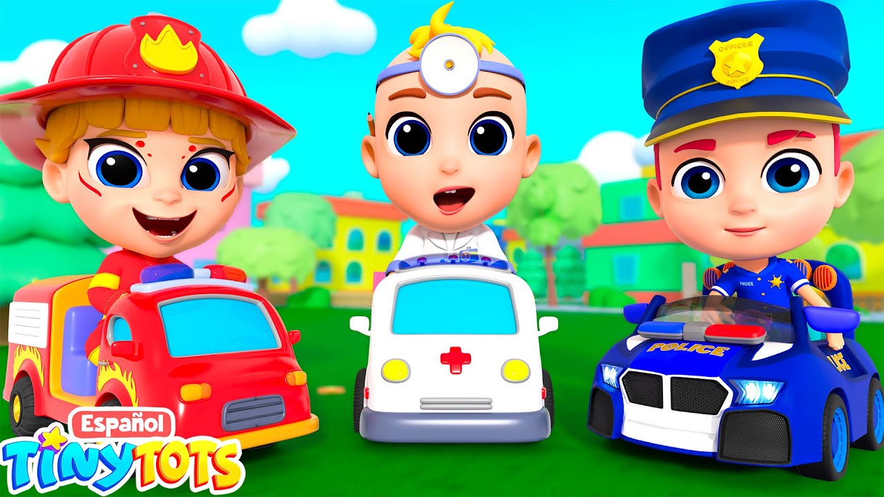 Equipo de Rescate -  Policía, Bombero y Doctor | Tinytots - Canciones Infantiles