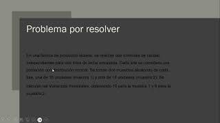 Video de Proyecto Final de Estadistica (ANOVA)