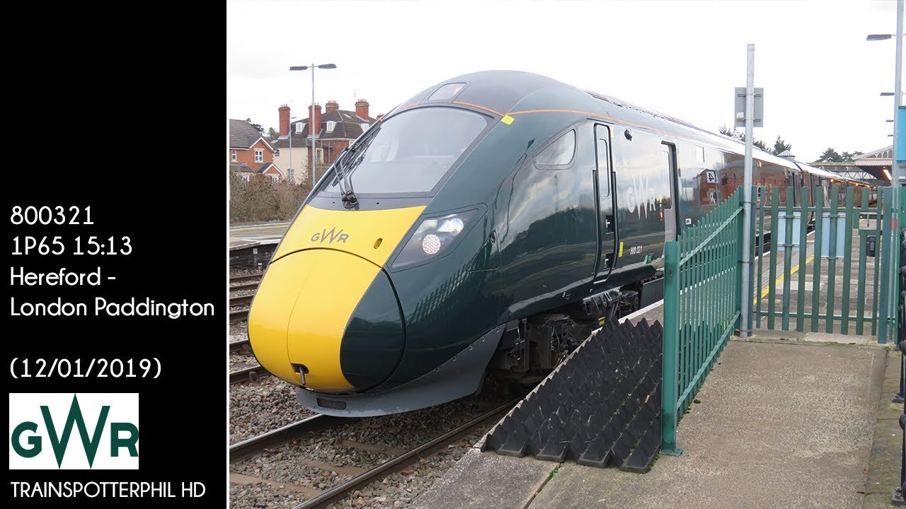 GWR 800321 // 1P65 15:13 Hereford - London Paddington @ Hereford (12 ...