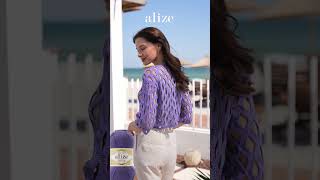 Alize Diva ve Alize Cotton Gold Batik ile Tığ işi Hırka, Bluz ve Elbise Örüyoruz