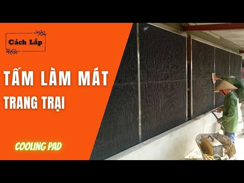 Cách Lắp Tấm Làm Mát cho trang trại || Công Thức tính số lượng Quạt và Tấm Cooling Pad vừa đủ dùng