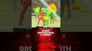 Gurmit dances with cute frog mascot | NDP2026