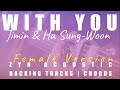 Gambar cover WITH YOU Female Ver. - JIMIN of BTS X HA SUNG-WOON | Our Blues OST | Acoustic Karaoke | Chords