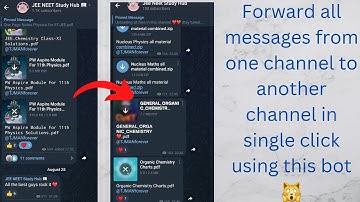 Forward all messages from 1 channel to another using this telegram bot.