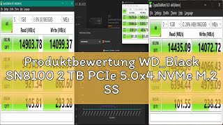 Produktbewertung WD_Black SN8100 2 TB PCIe 5.0x4 NVMe M.2 SSD (Lesegeschwindigkeiten von bis zu 14.9
