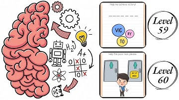 Brain Test : Level 59 , 60 – How to Solve? (Walkthrough)