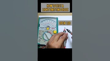 How to test an LED using an analog multimeter #short #shortvideo #how #howto #howtotest #trending