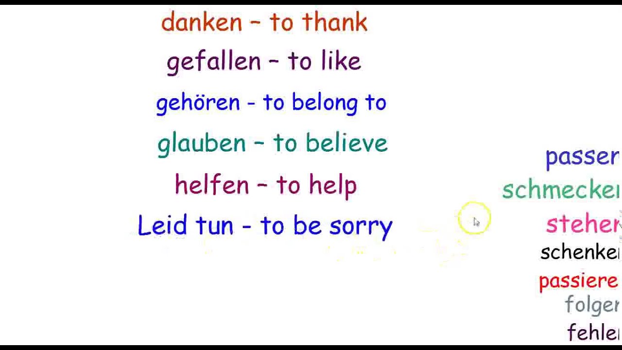 german-grammar-16-dative-verbs-youtube