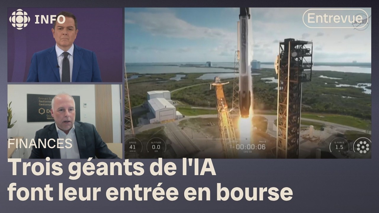 ⁣SpaceX, OpenAI et Anthropic en bourse : l'analyse d'un expert | Zone économie